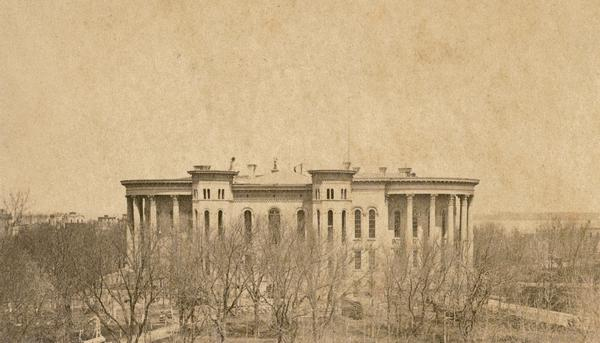 Madison's Capitol building in 1868