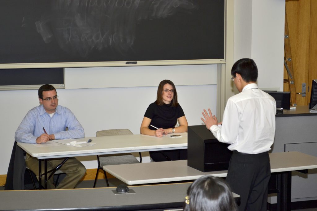 Students during the Middle School Mock trial.