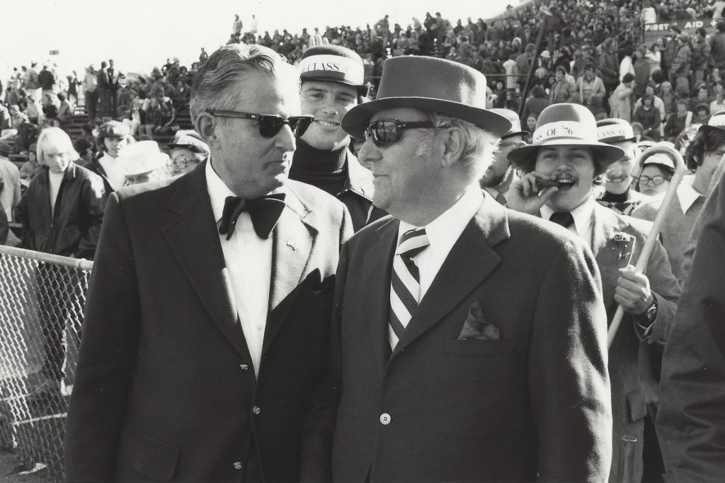 professors at a cane toss