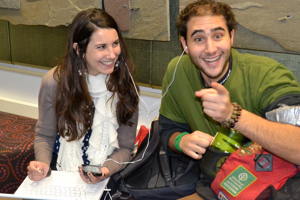 Students in the Law School Atrium.