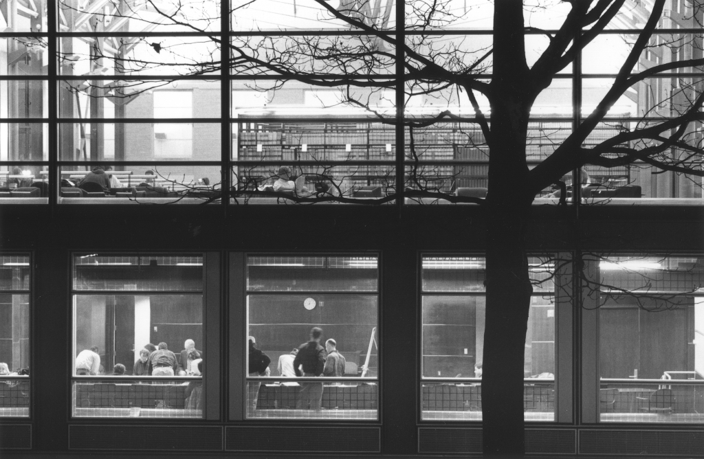 Exterior view of the Law Library in 1997.