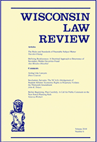 Wisconsin Law Review cover