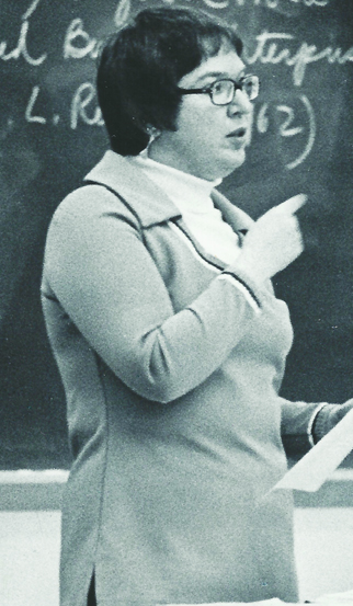 Professor June Weisberger lectures