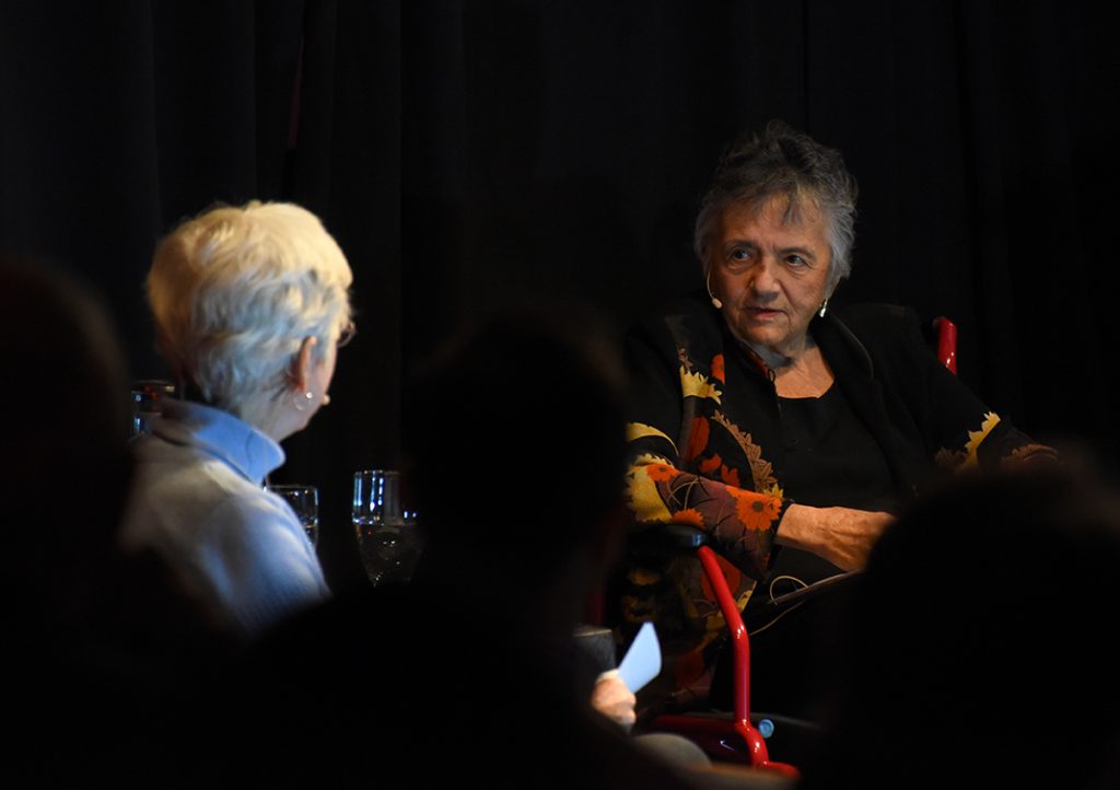 Justice Shirley Abrahamson and Judge Barbara Crabb at the 2018 Kastenmeier Lecture